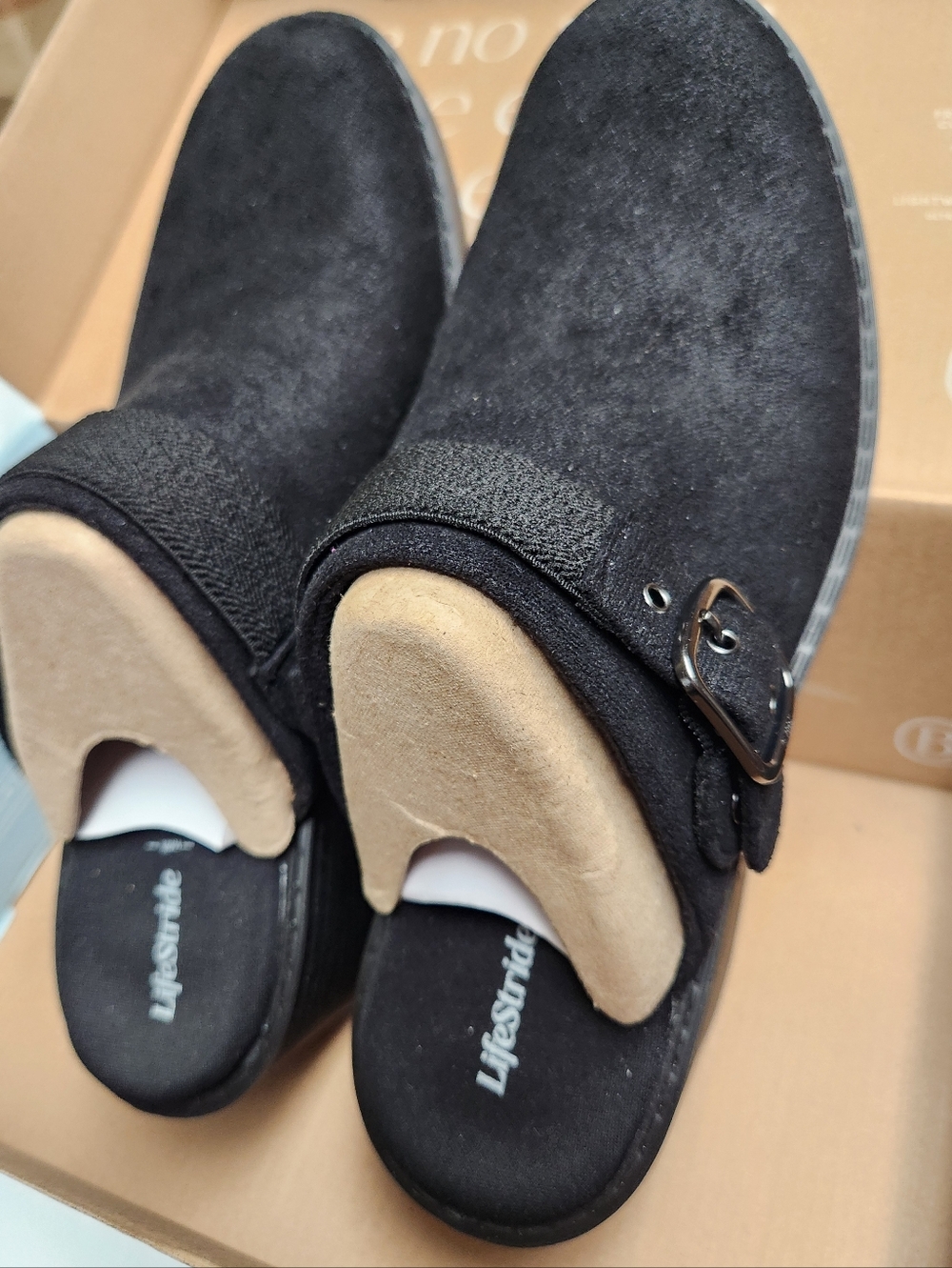 Bzees Lifestride Women's OPEN BOOK Clog Mule Black Size 7 - Picture 12 of 16